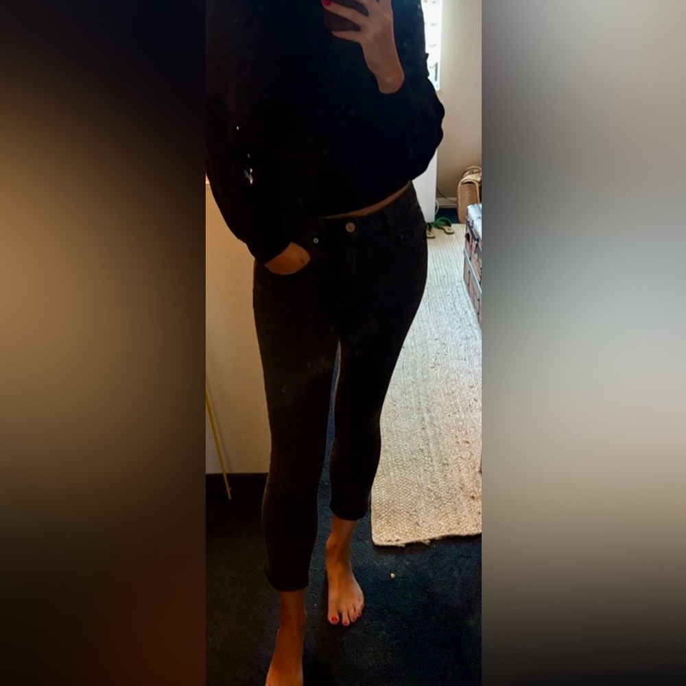 BDG Black Skinny Jeans — cropped Slim Fit